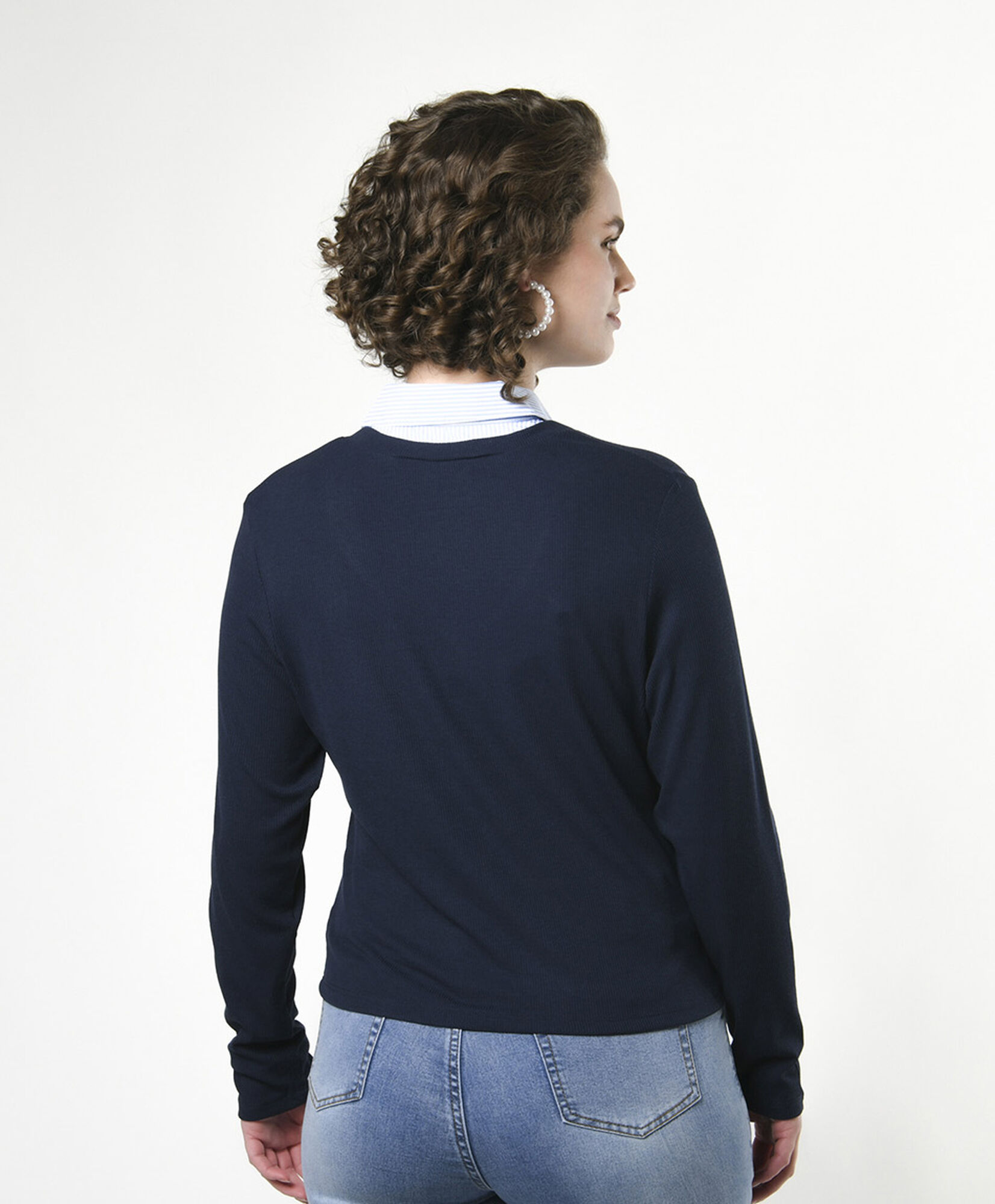 Tejido mujer cuello blusa Tejido mujer cuello blusa