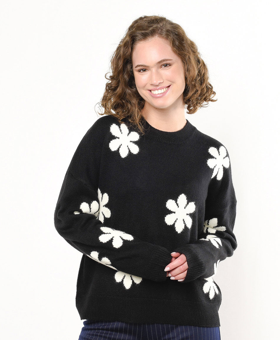 Sweater mujer flores