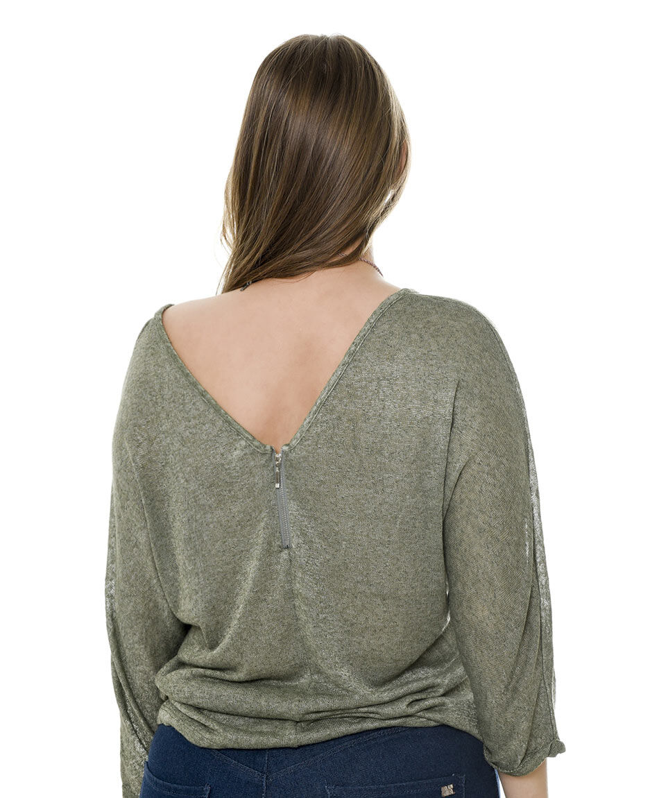 Polera comfy cierre
