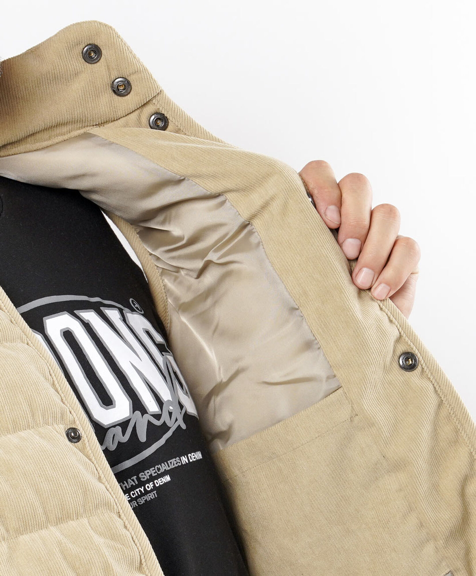 Parka hombre sin mangas corderoy Parka hombre sin mangas corderoy