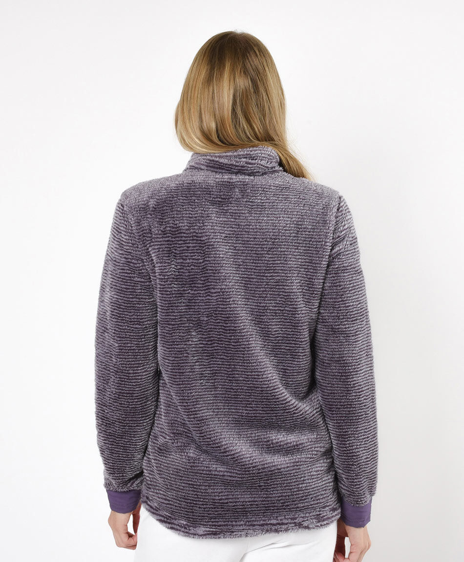 Polar deportivo mujer l&iacute;neas morado