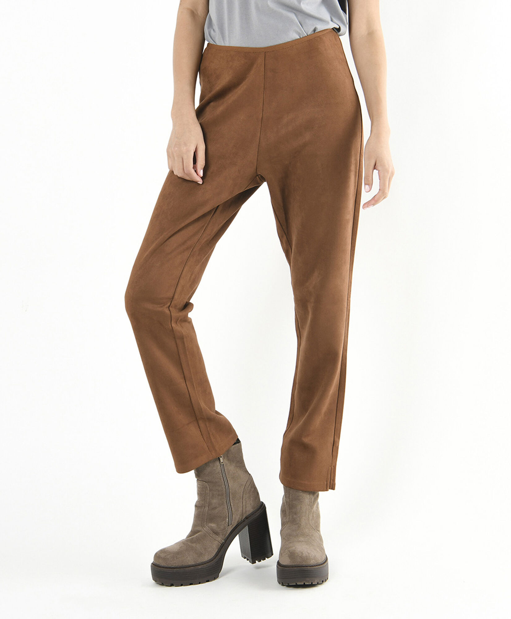 Leggins mujer suede café Leggins mujer suede café