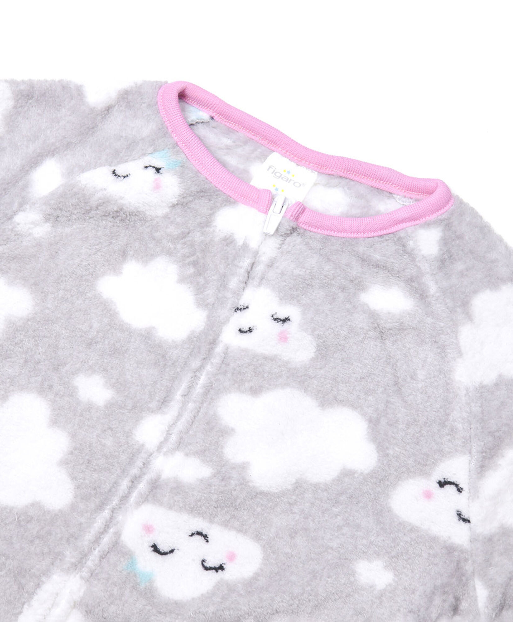 Pijama bebé micropolar enterito nubes Pijama bebé micropolar enterito nubes