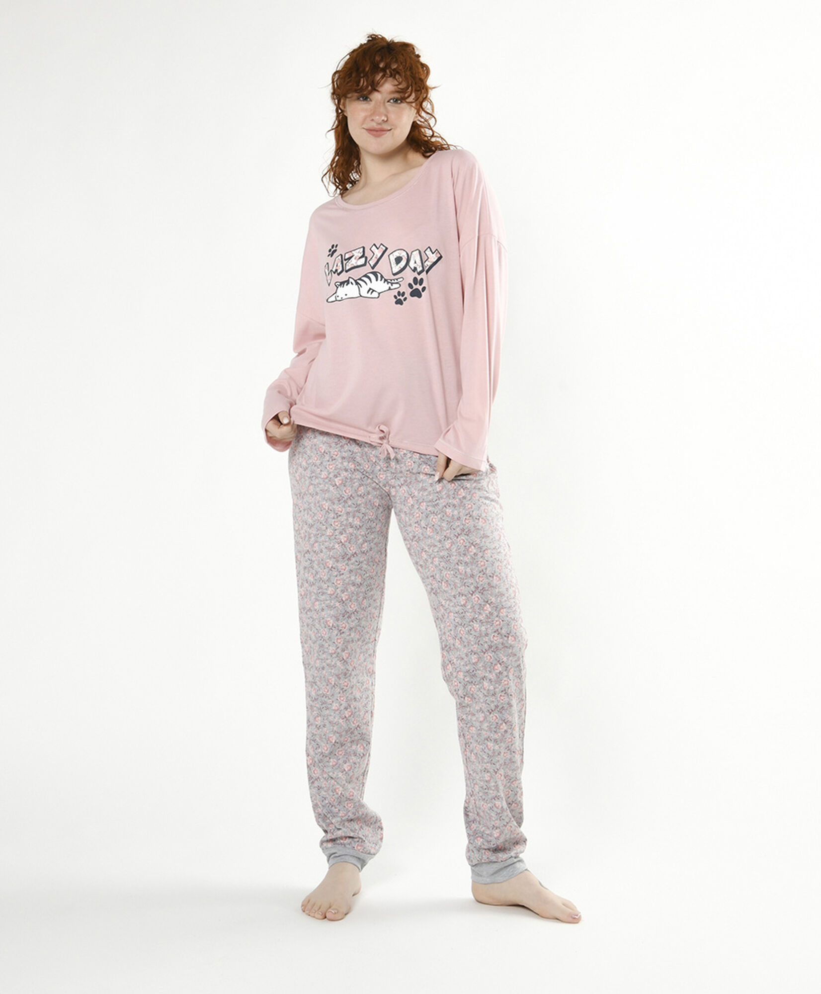 Pijama mujer gatos y flores Pijama mujer gatos y flores
