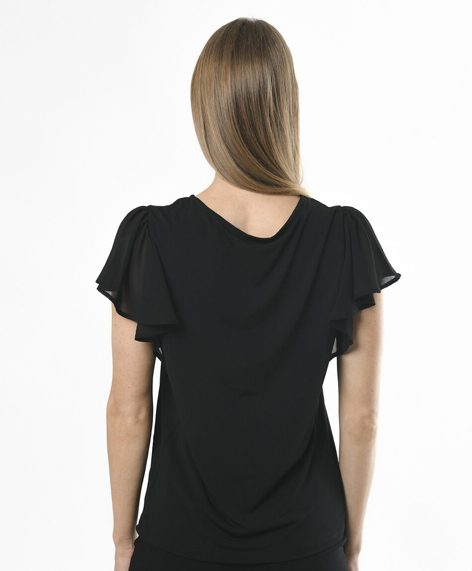 Polera mujer manga vuelos