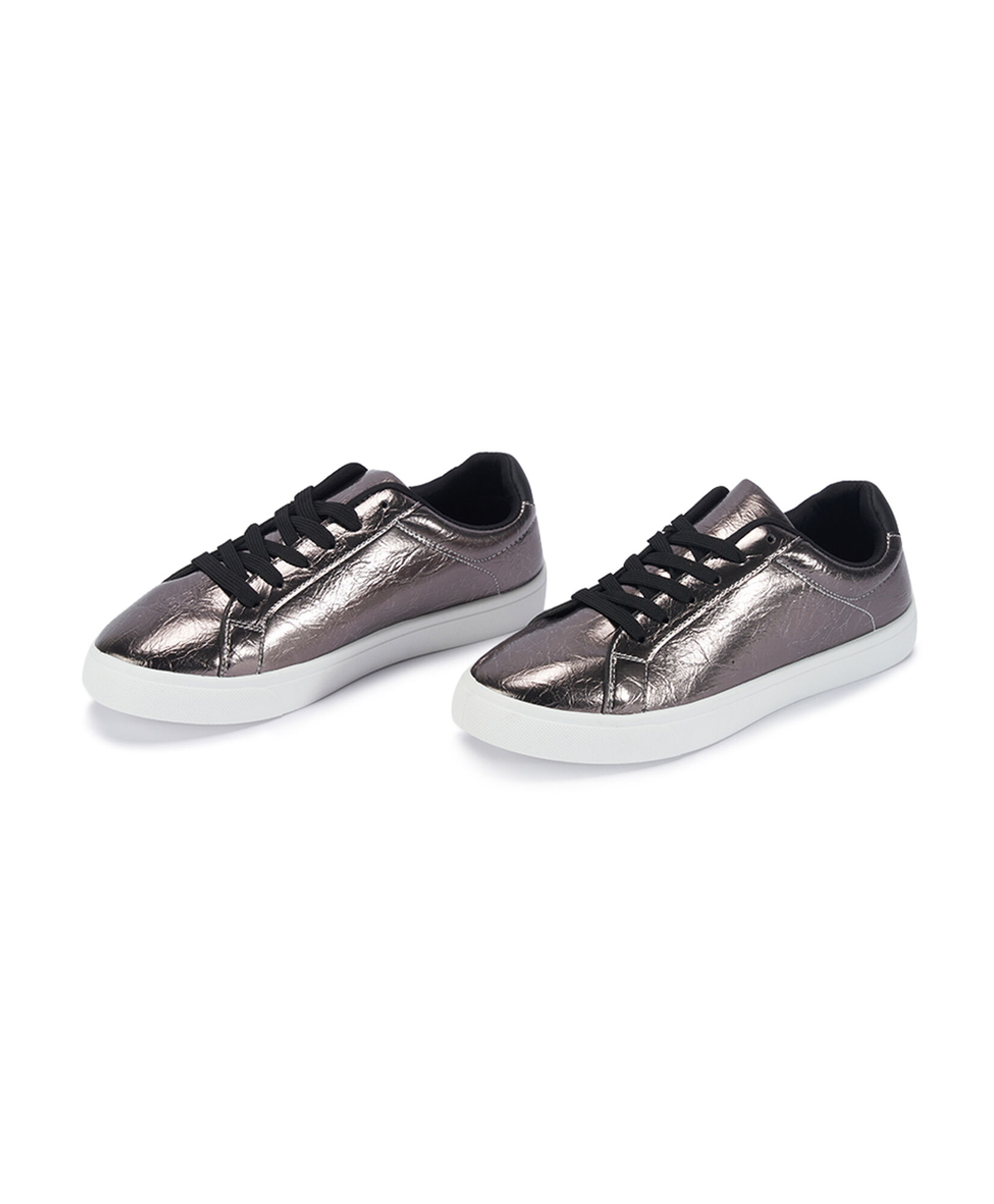 Zapatilla mujer gris metalizada Zapatilla mujer gris metalizada