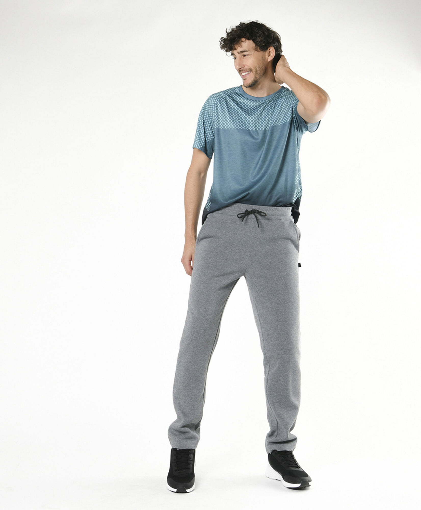 Pantalón deportivo hombre gris Pantalón deportivo hombre gris