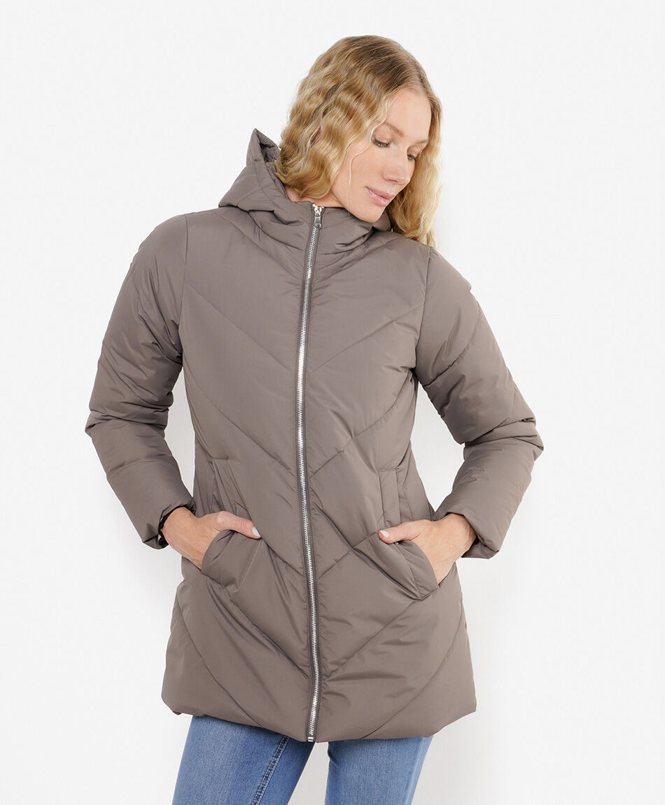 Parka mujer costura diagonal