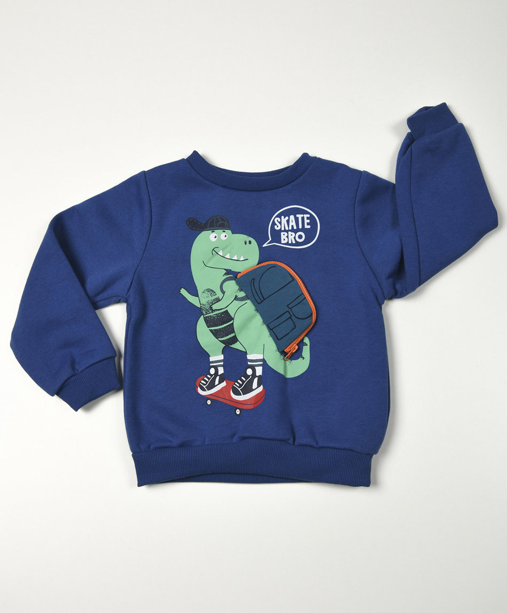 Polerón bebé dinosaurio skate Polerón bebé dinosaurio skate