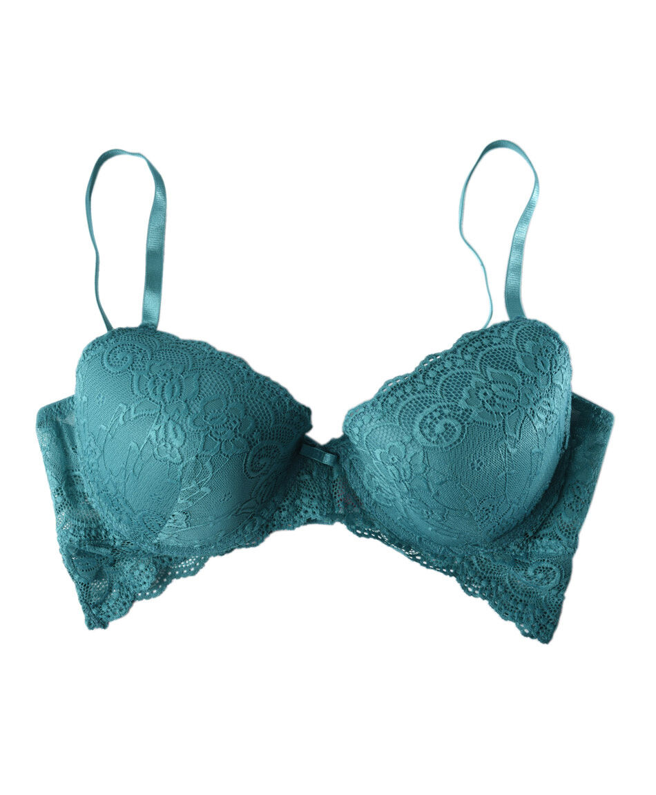 Sost&eacute;n mujer encaje verde