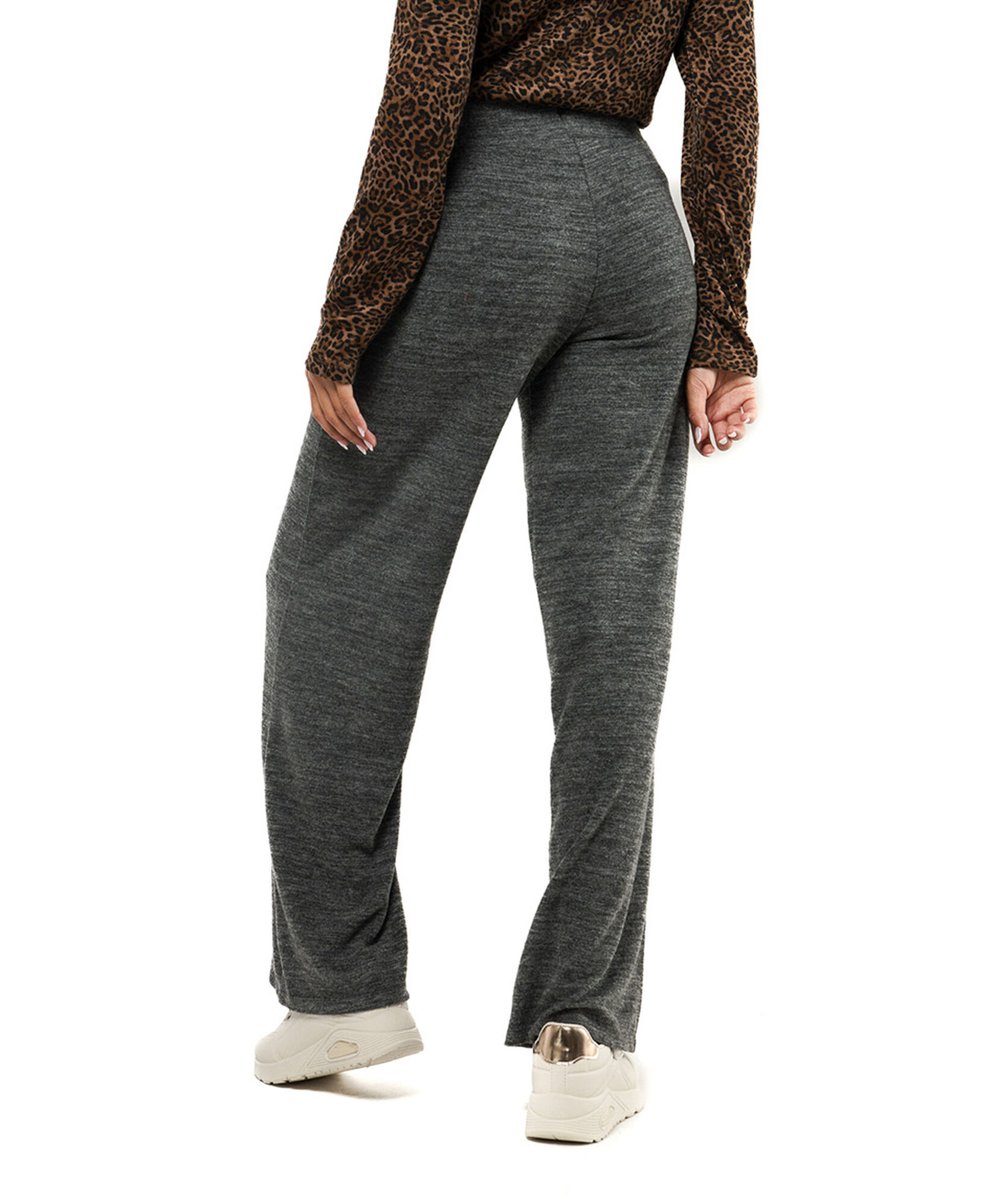 Pantalón mujer jaspeado wide Pantalón mujer jaspeado wide