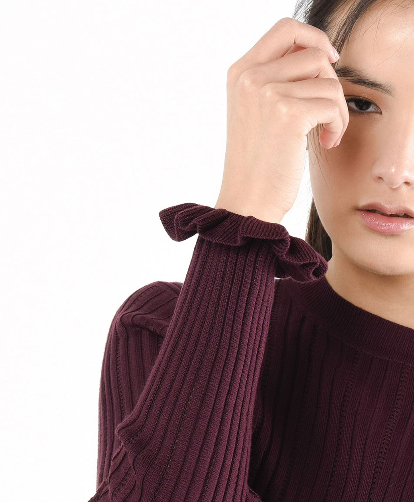 Sweater mujer jacquard ajustado Sweater mujer jacquard ajustado