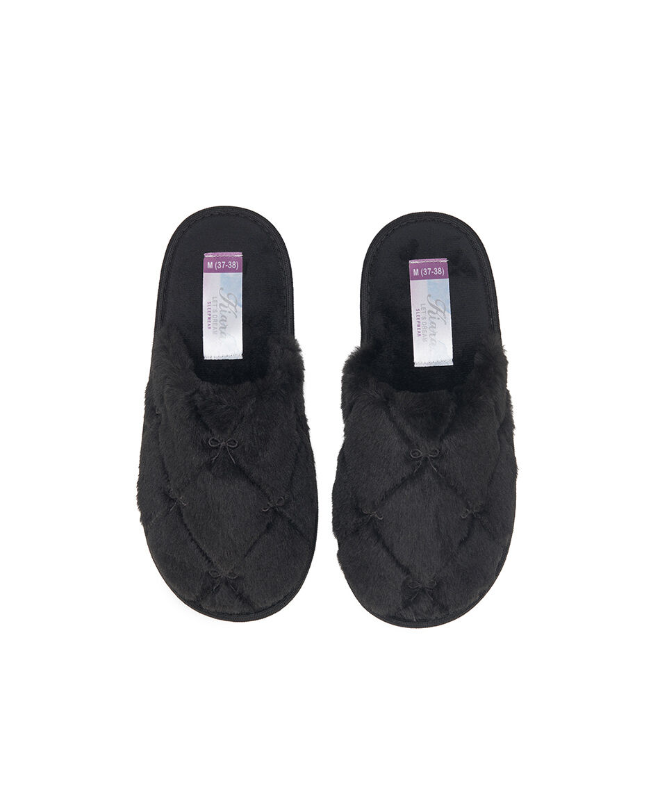 Pantufla mujer cintas bordadas