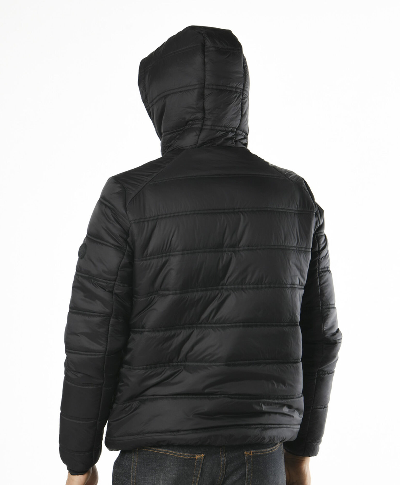 Parka hombre forrada negra Parka hombre forrada negra