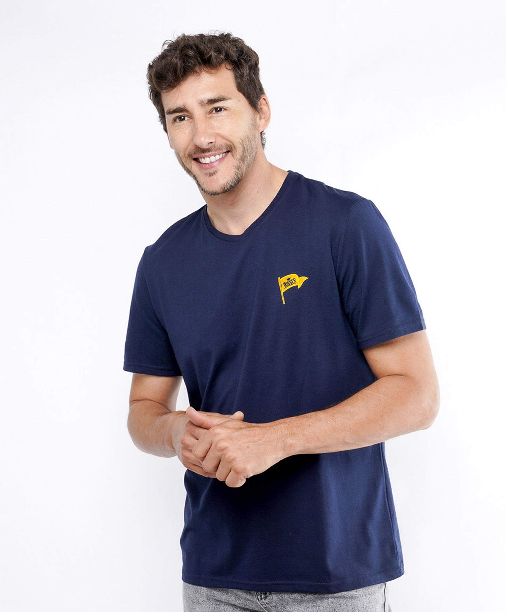 Polera hombre lisa bandera Polera hombre lisa bandera