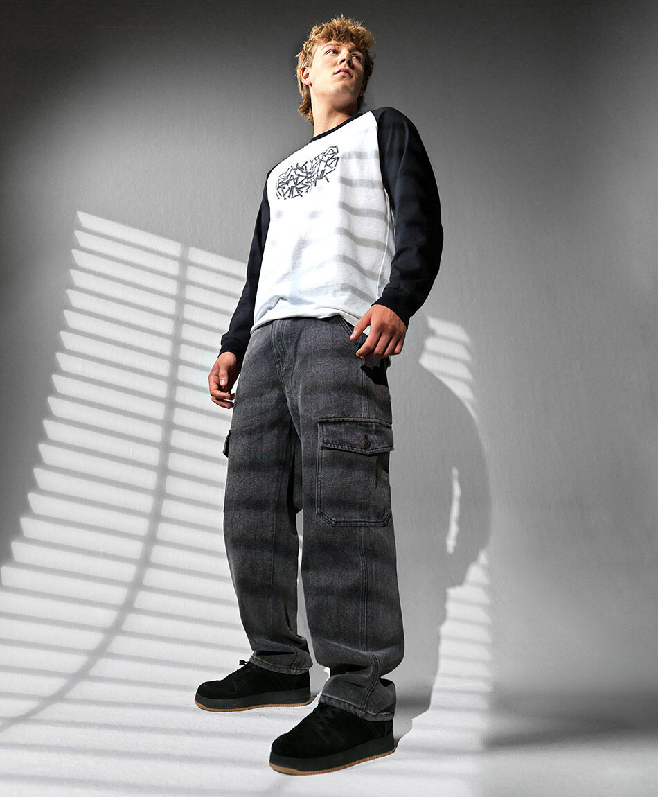 Jeans hombre cargo rectos