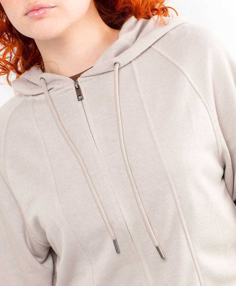 Poler&oacute;n mujer liso grey