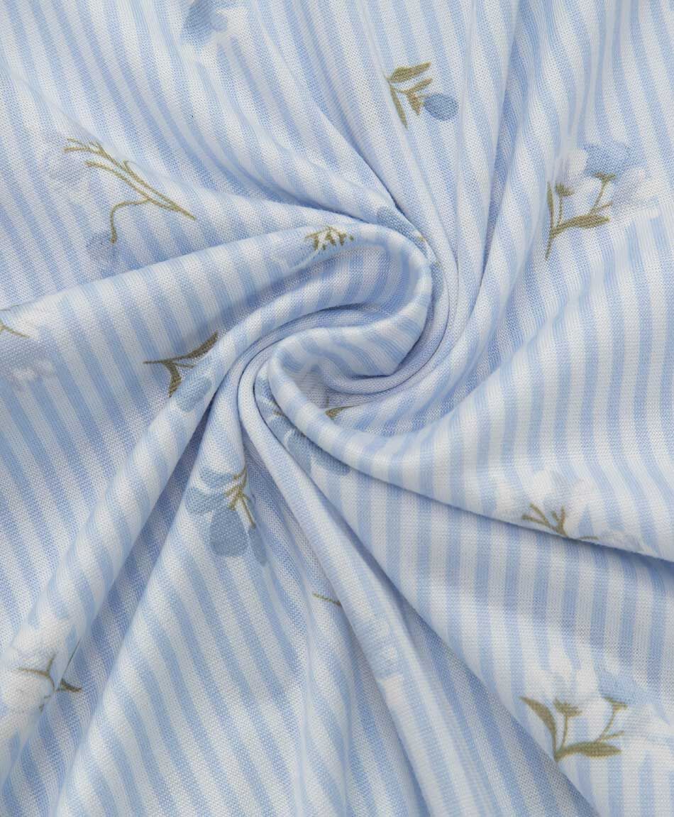 Camisa de dormir mujer rayas y flores