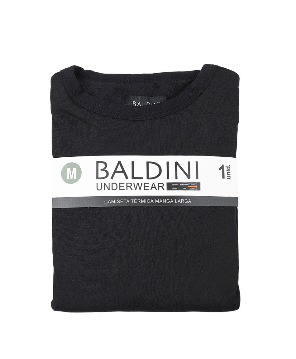 Camiseta hombre lisa t&eacute;rmica black