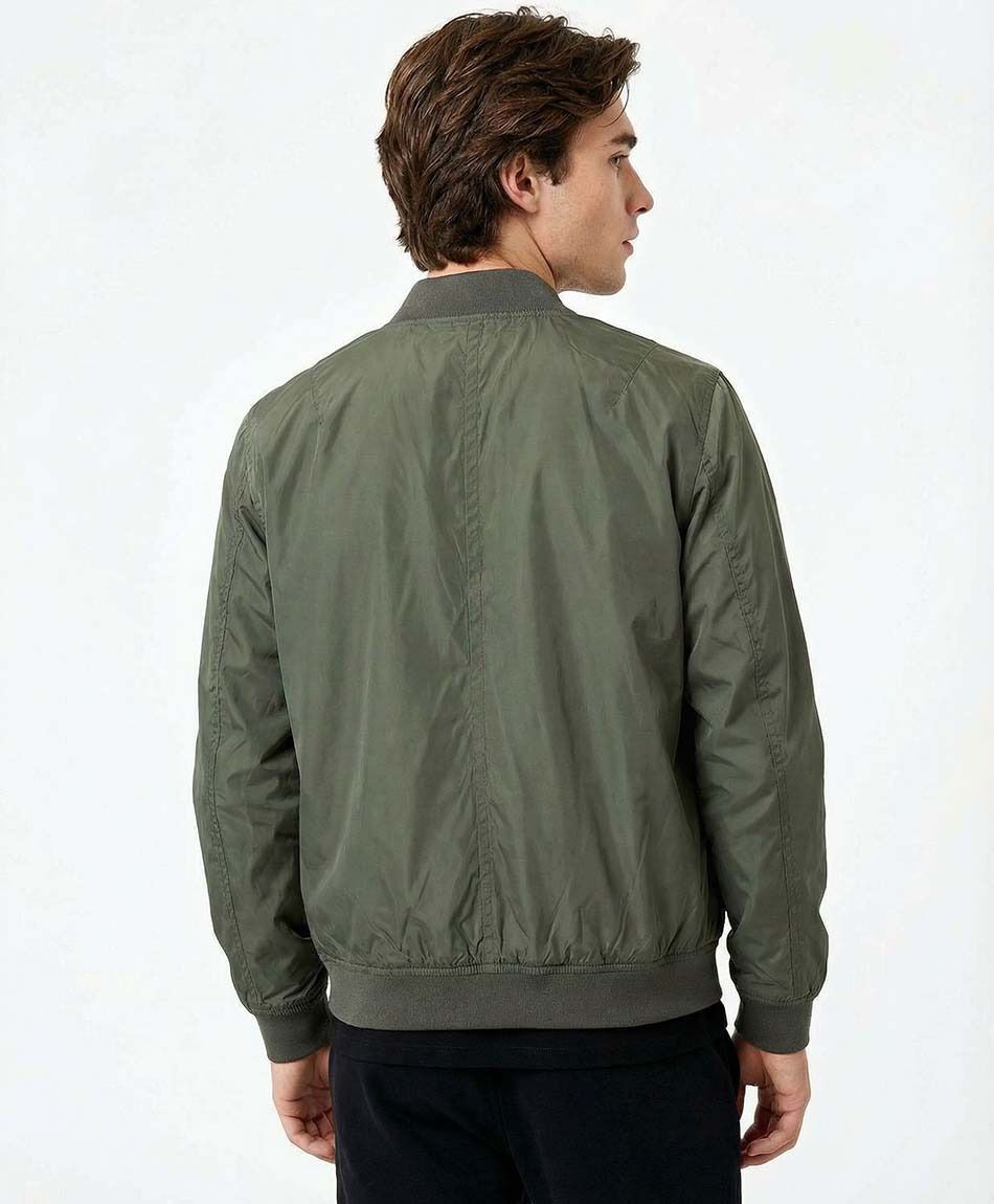 Chaqueta hombre bomber verde