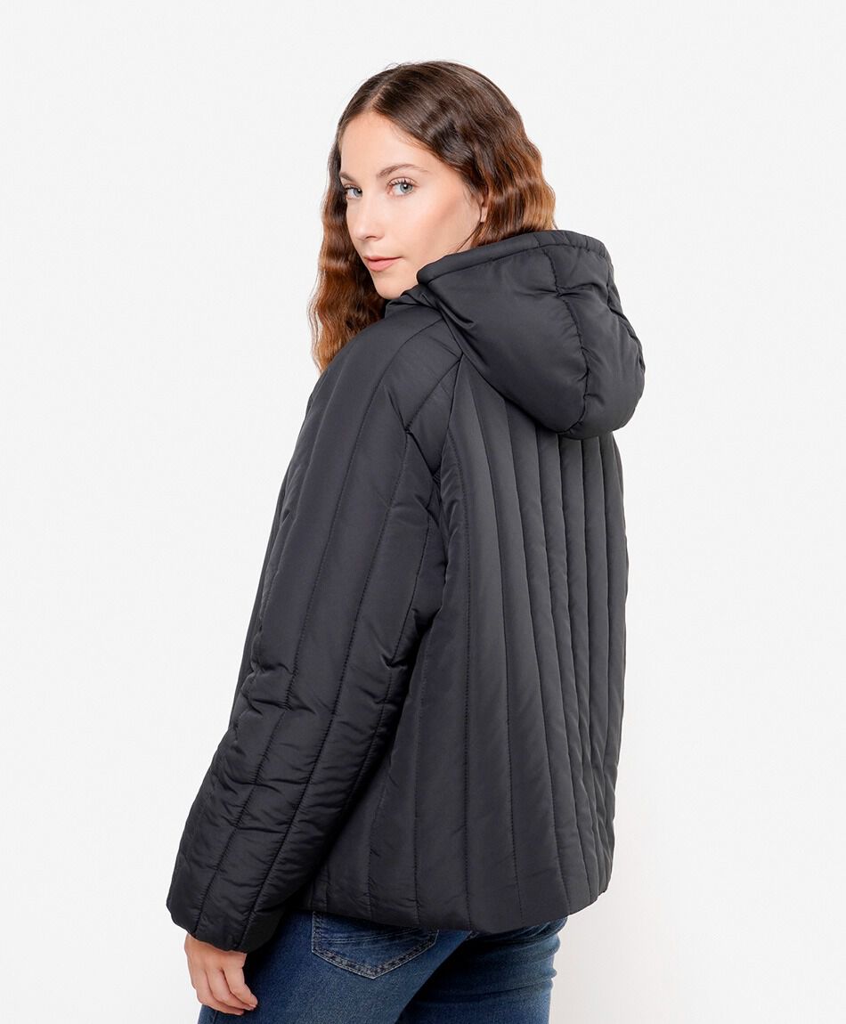 Parka mujer costuras verticales
