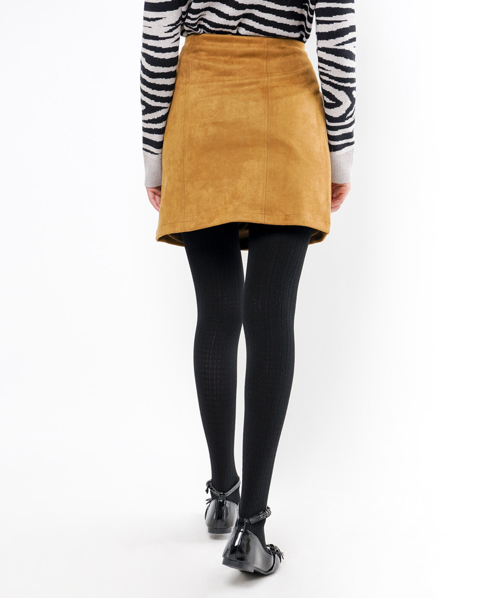 Mini falda mujer amarilla suede Mini falda mujer amarilla suede