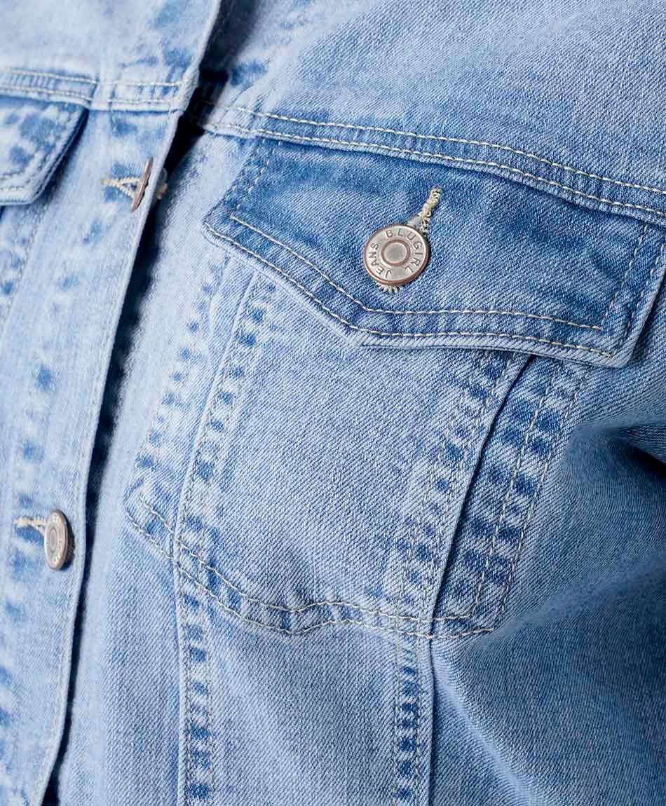 Chaqueta mujer denim entallada