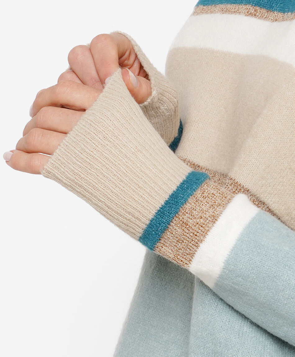 Sweater mujer l&iacute;neas mx brillos