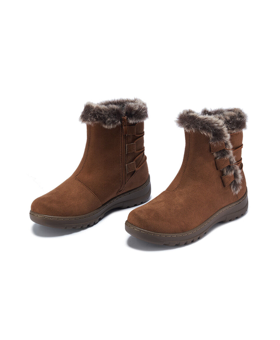 Bot&iacute;n mujer tiras vison