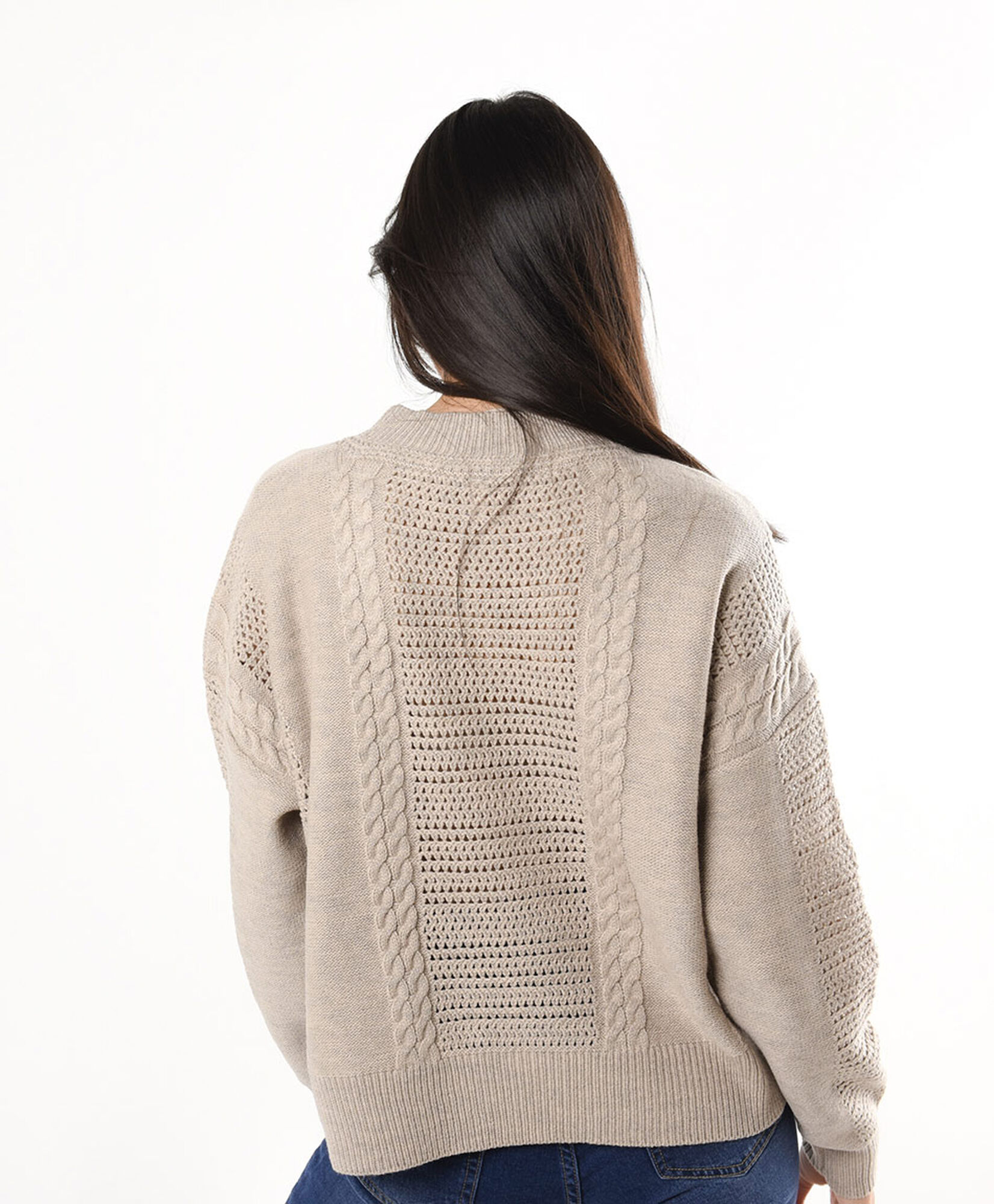 Sweater mujer calado trenzas Sweater mujer calado trenzas