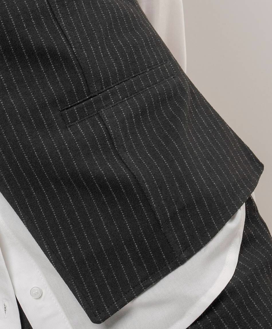 Vest mujer jacquard lineas elegantes