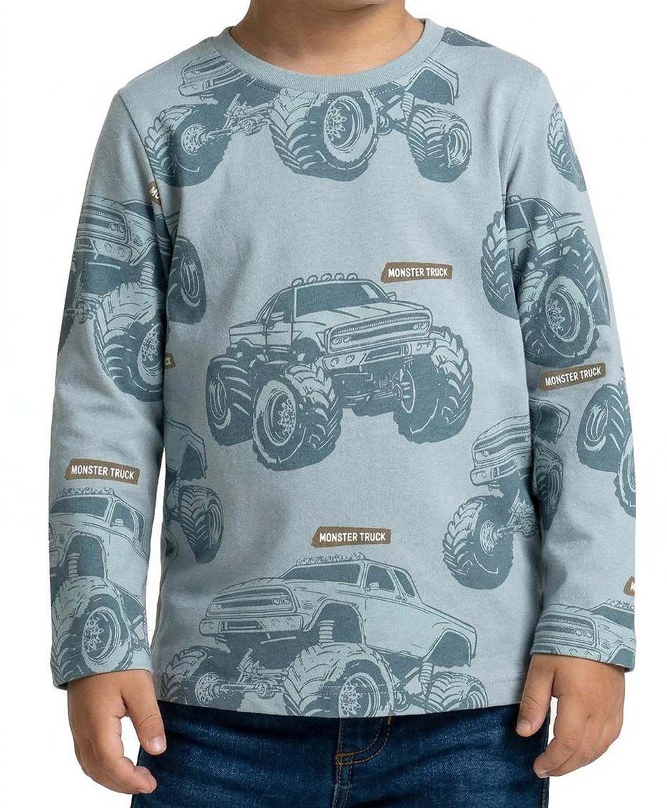 Polera beb&eacute; monster truck
