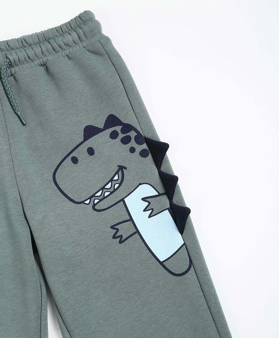Pantal&oacute;n de buzo beb&eacute; dise&ntilde;o dinosauiro 3d