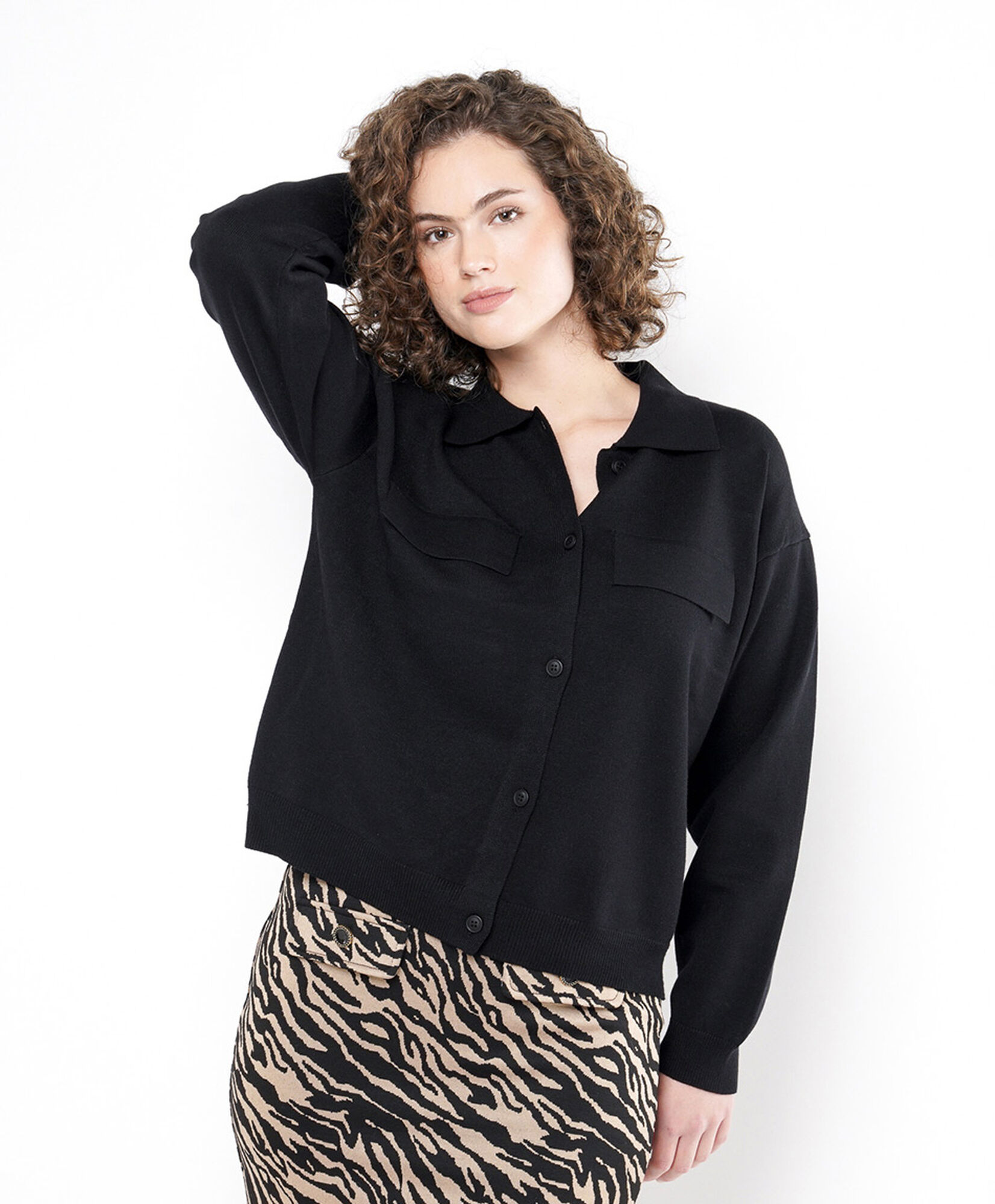 Sweater mujer cuello polo Sweater mujer cuello polo