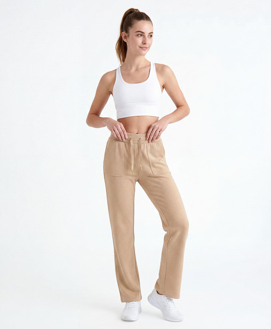 Pantal&oacute;n deportivo mujer beige