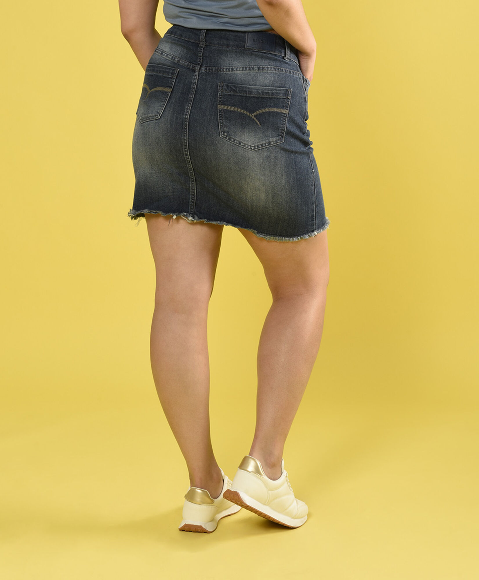 Falda denim pre alta Falda denim pre alta