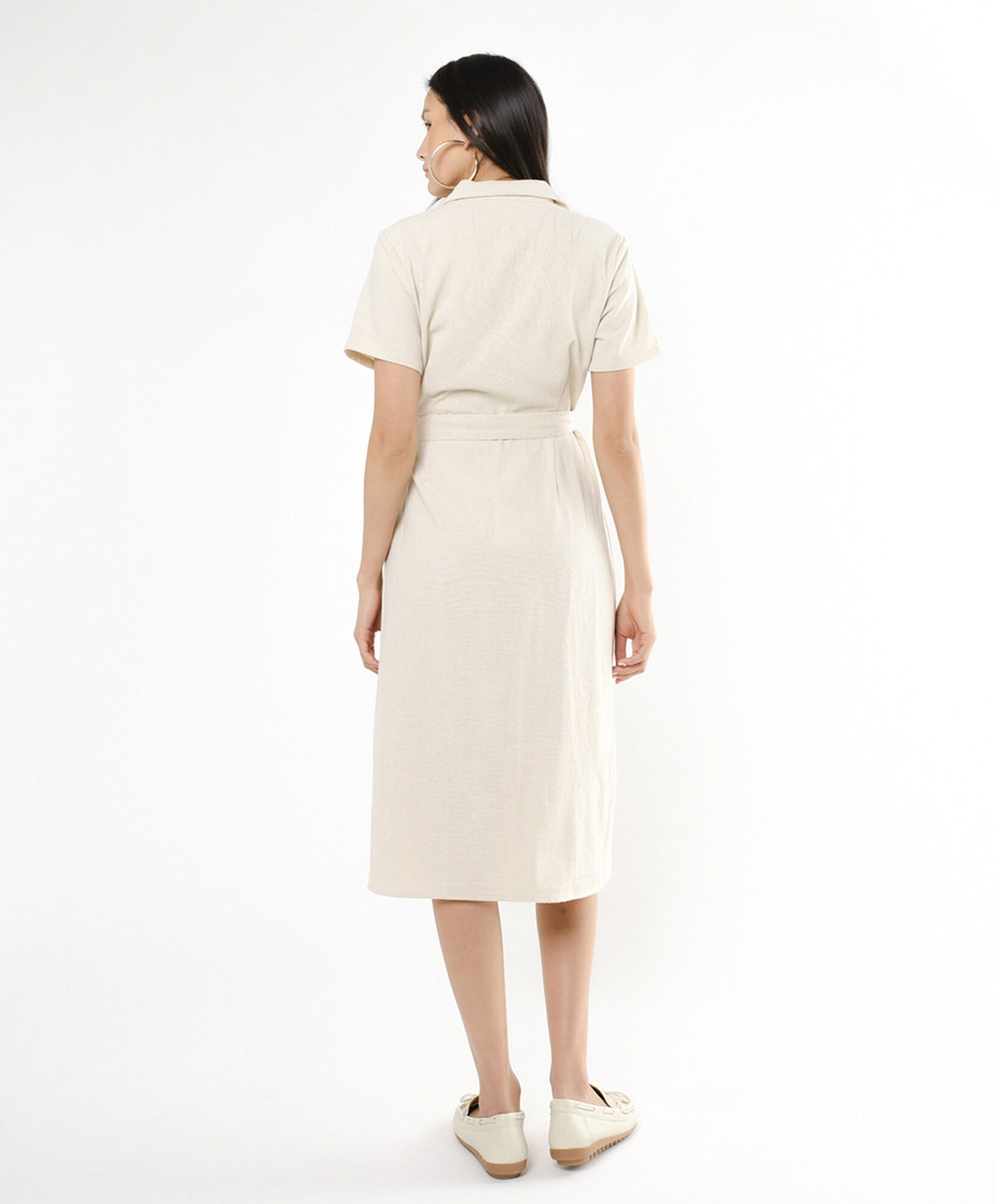 Vestido mujer lino lazo Vestido mujer lino lazo