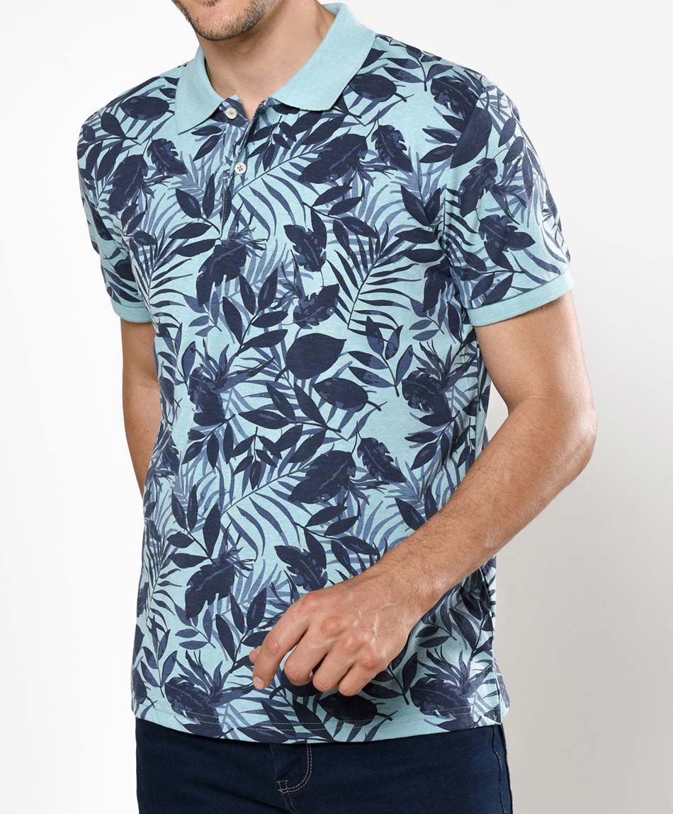 Polera manga corta cuello piqu&eacute;