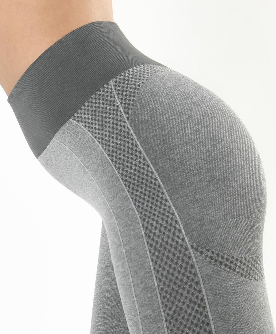 Calza deportiva mujer gris seamless