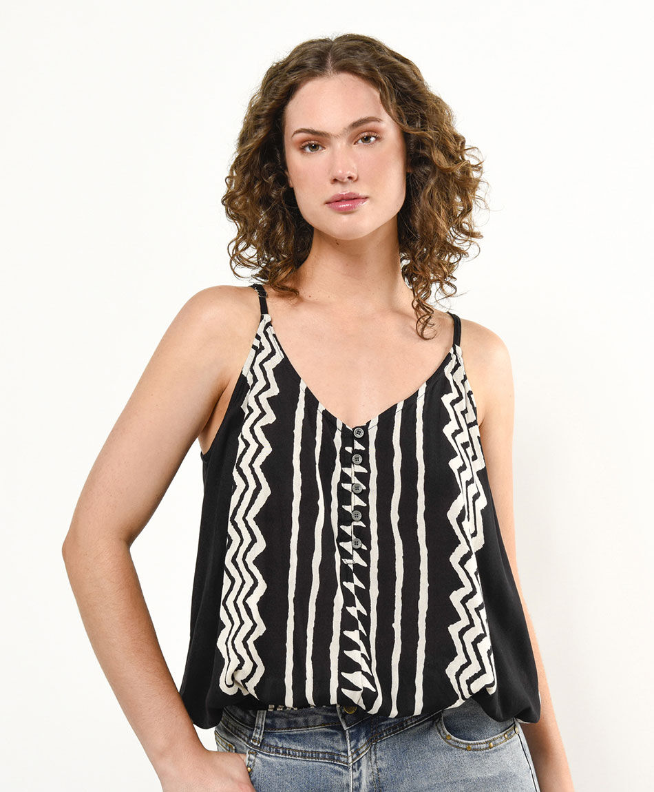 Blusa mujer top abstracto