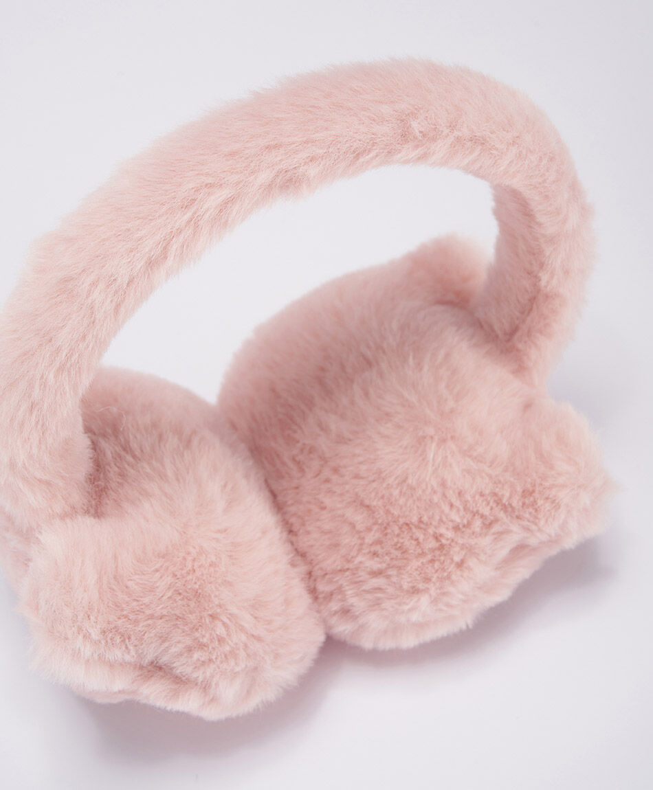 Orejera ni&ntilde;a gatito rosado