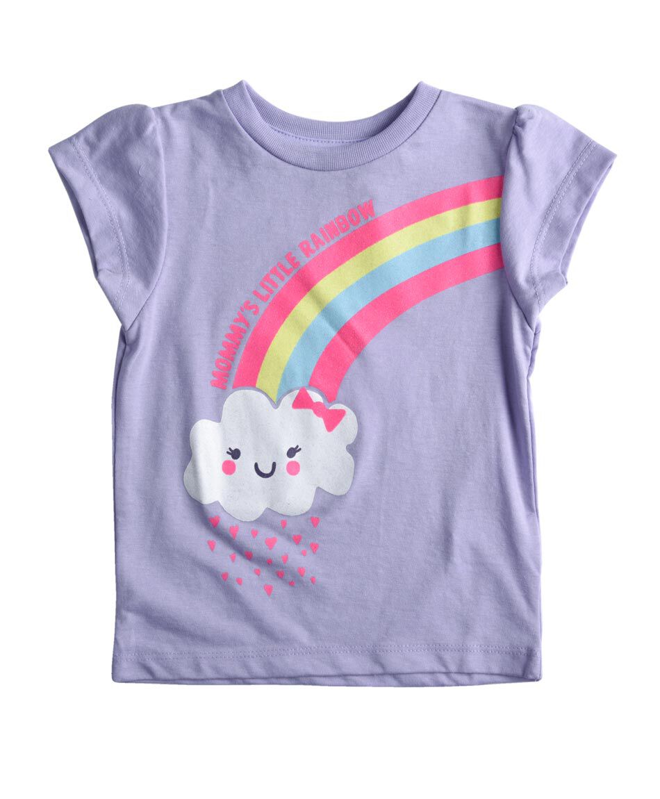 Polera manga corta cuello redondo