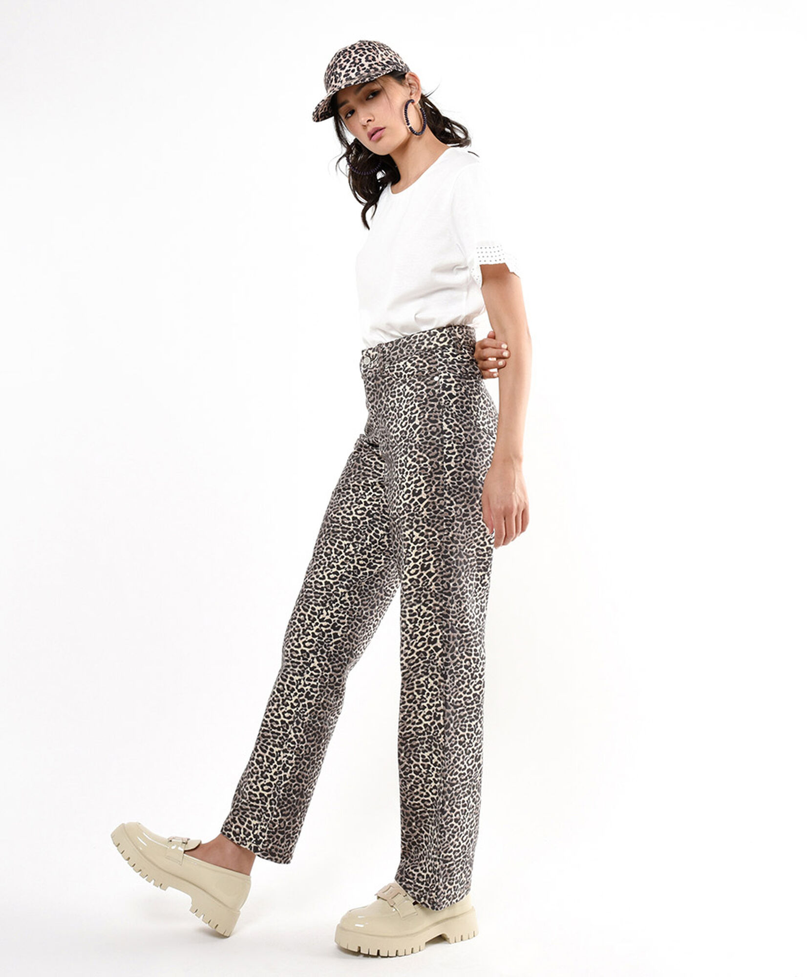 Jeans mujer animal print tiro alto Jeans mujer animal print tiro alto
