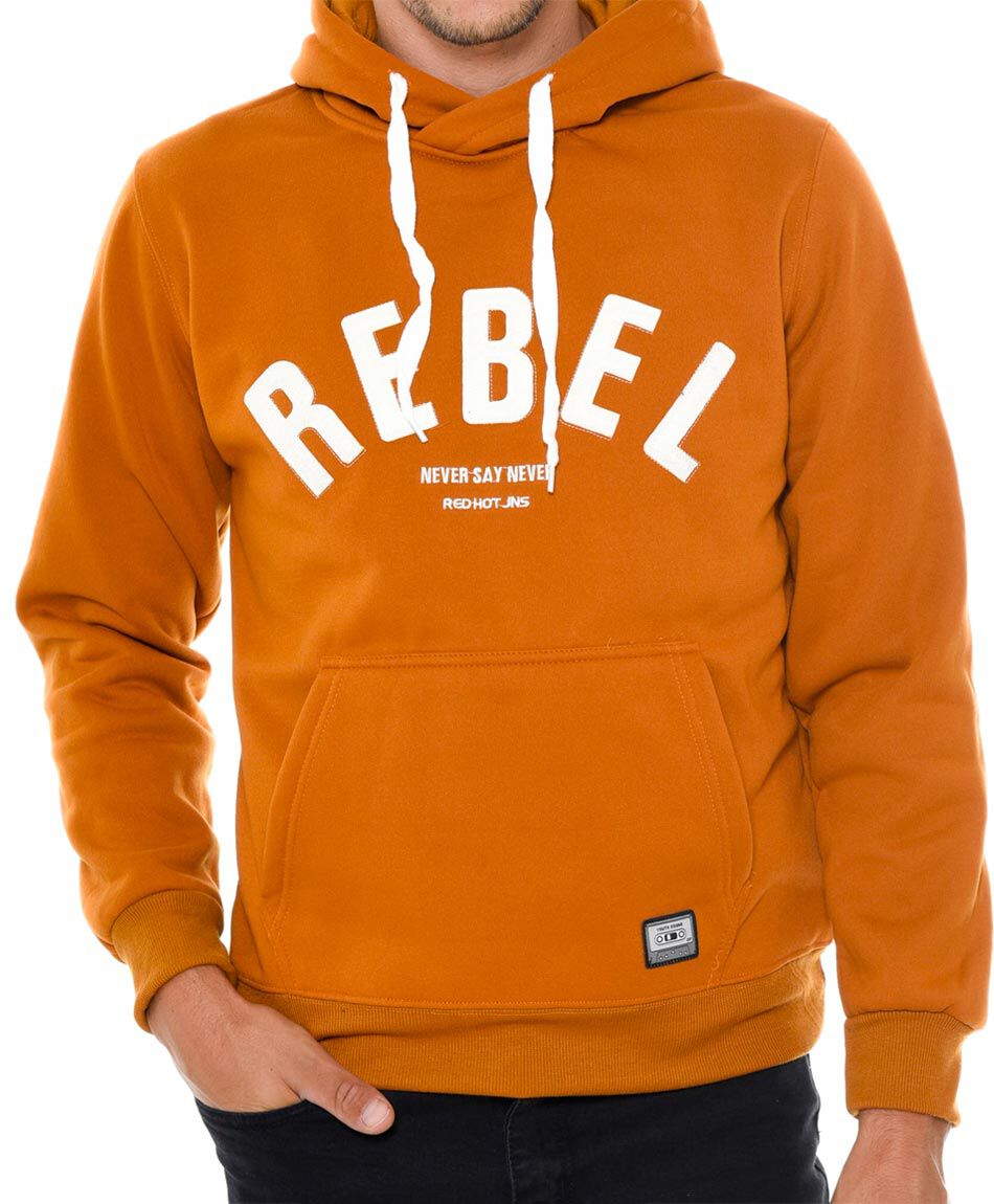 Poleron capucha print