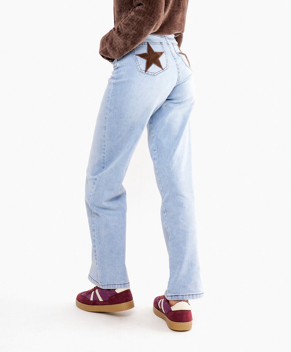 Jeans mujer estrella brown