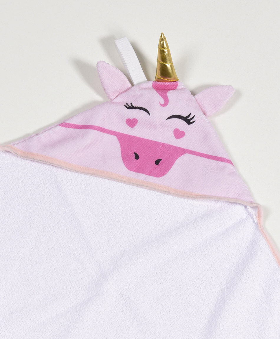 Toalla beb&eacute; capa unicornio