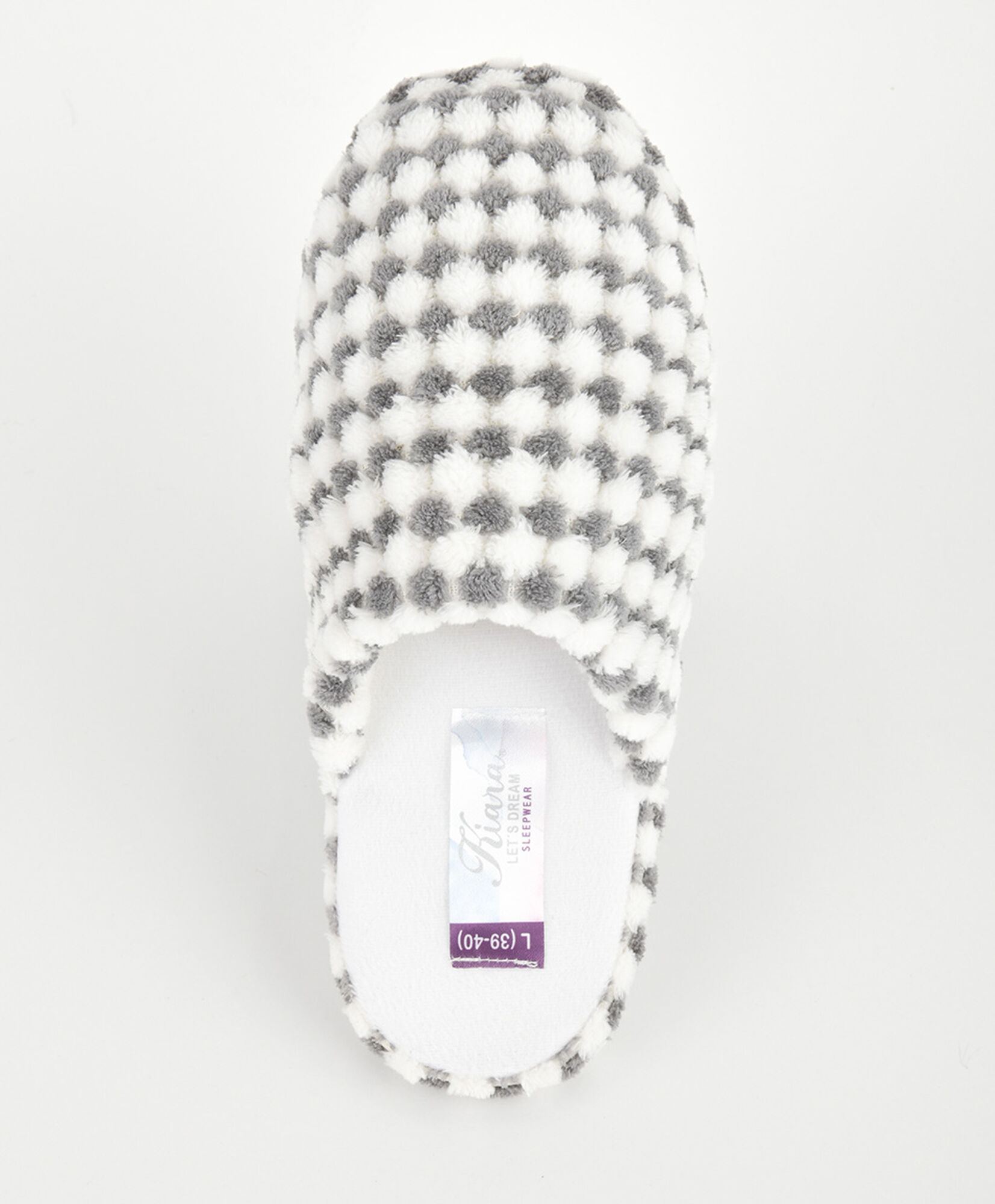 Pantufla mujer cuadritos Pantufla mujer cuadritos