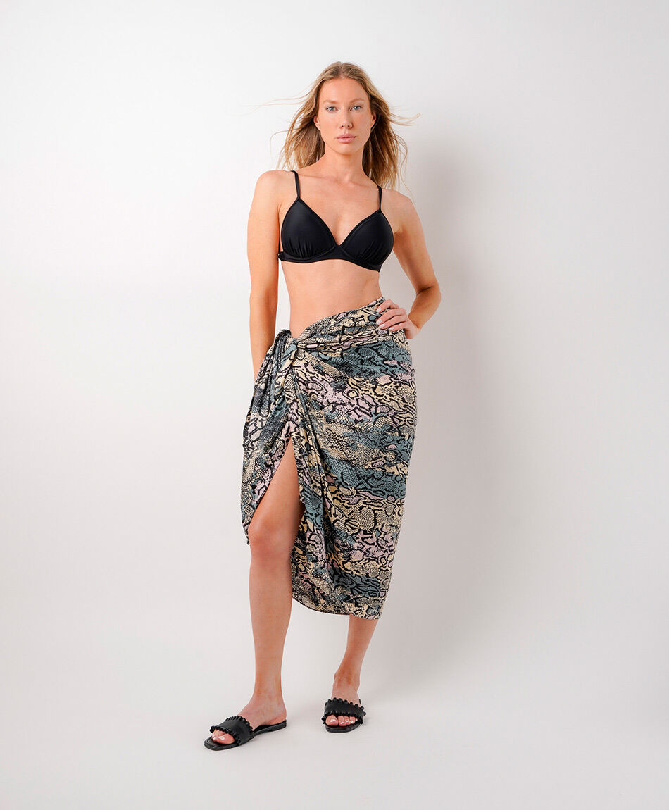 Pareo mujer animal print snake