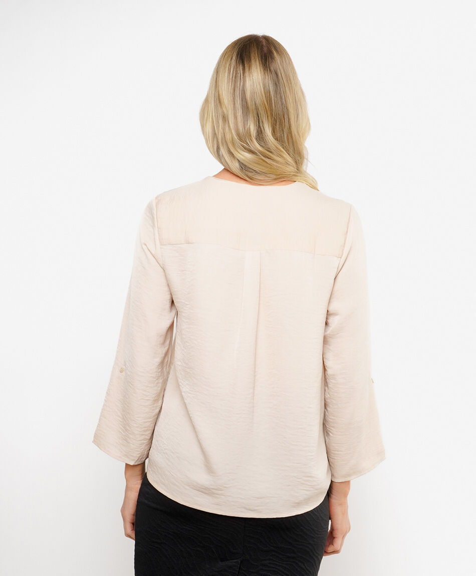 Blusa mujer botones estilo sat&iacute;n