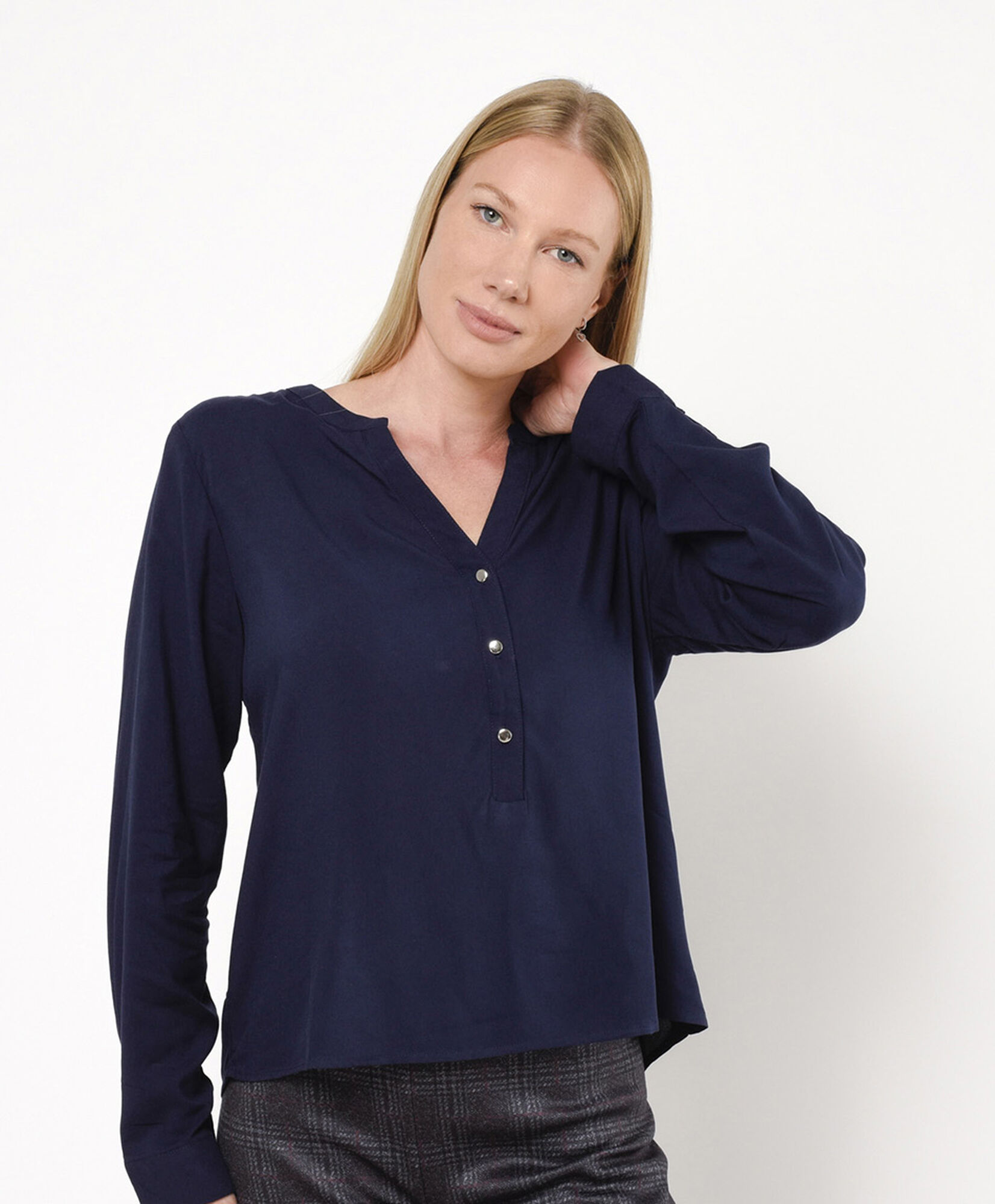 Blusa mujer triple botón Blusa mujer triple botón